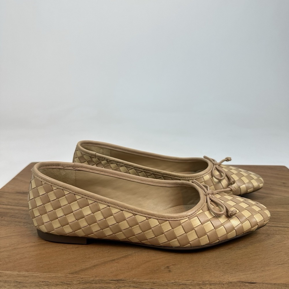 New Womens Schutz Arissa Woven Bow Accent Comfort Ballet Flats Size 6 B